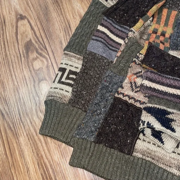 Ralph Lauren Double RL Multicolor Patchwork Cardigan - Picture 12 of 15